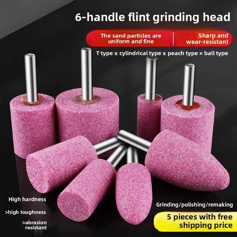 

Маленький шлифовальный круг из красного корунда, шлифовальная головка, 6 мм, алмазный песчаный круг, электрическая дрель, шлифовальная головка