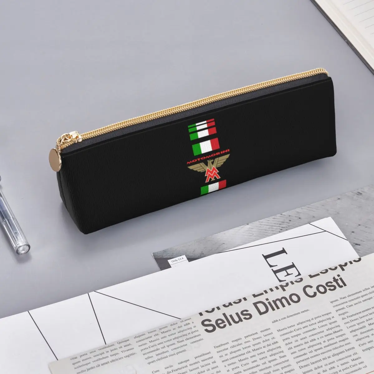 Itaila Moto Morini Motorcycles Pencil Cases Pencil Pouch Storage Stationery Supplies Pen Box Pencil Bag for Boys Girls Gifts