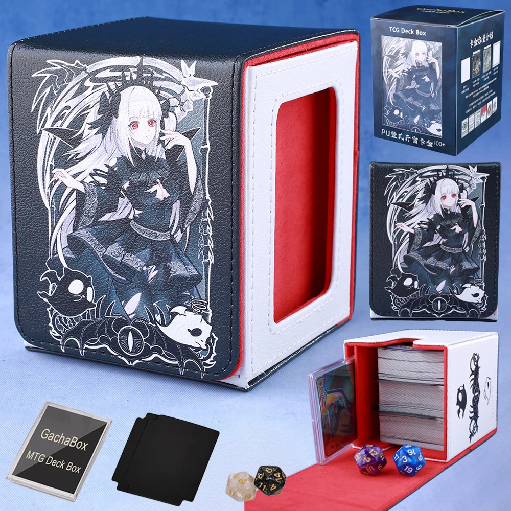 Gacha 100+Load Trading Card Deck Box With 2 Dividers PU Leather Magnetic Closure Game Card Storage Box For YuGiOh TCG Sport Card - AliExpress 26 Gacha 100+Load Trading Card Deck Box With 2 Dividers PU Leather Magnetic Closure Game Card Storage Box For YuGiOh TCG Sport Card - AliExpress 26