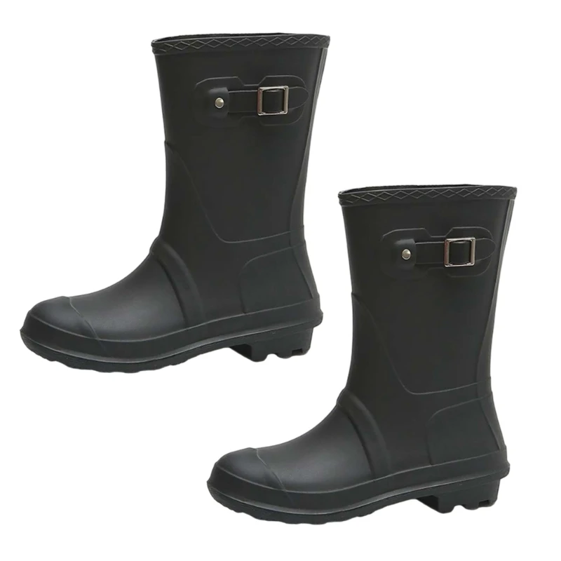 Botas chuva bezerro para meninas mulheres sapatos jardim impermeáveis ​​botas chuva femininas d5qc