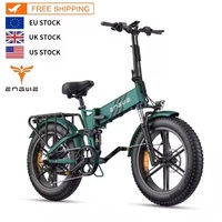 EU Warehouse ENGWE ENGINE PRO 2.0 Fat Tire Electric Bike 20inch 52V16AH Foldable E Bike Motor Electric Bicycle
