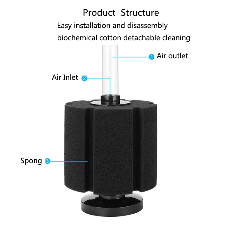 Bio Sponge Filter for Aquarium Pump Fish Tank Pond Air Pump Biochemical Spong Foam Filtration Skimmer Aquarium Tanks Accessories