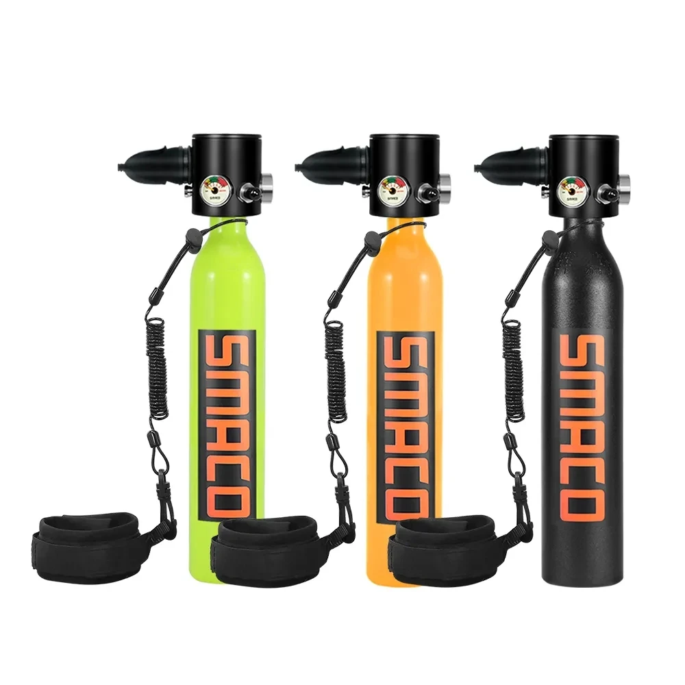 

Smaco S300Plus Portable Diving Tank Oxygen Cylinder Scuba Dive Snorkel Underwater Cylinder Diving Equipment Capability 0.5 Litre