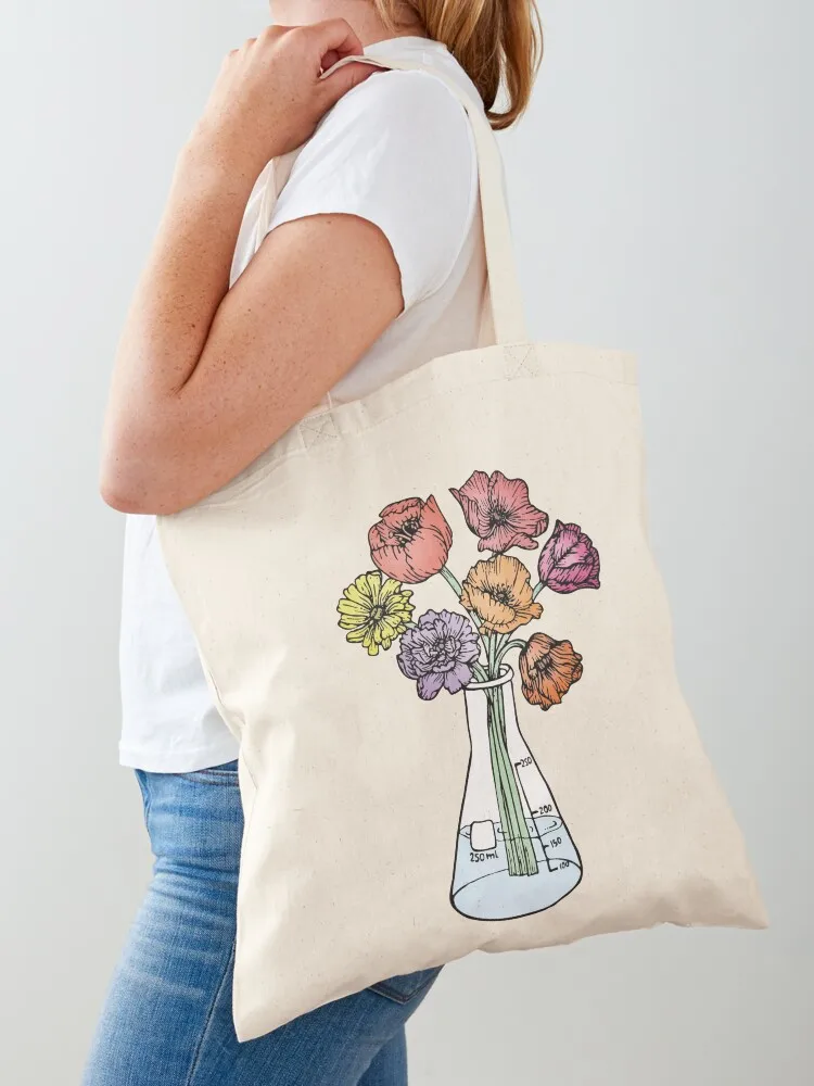 

Erlenmeyer Bouquet Tote Bag cloth bag woman woman shopping bag Candy bags cute tote