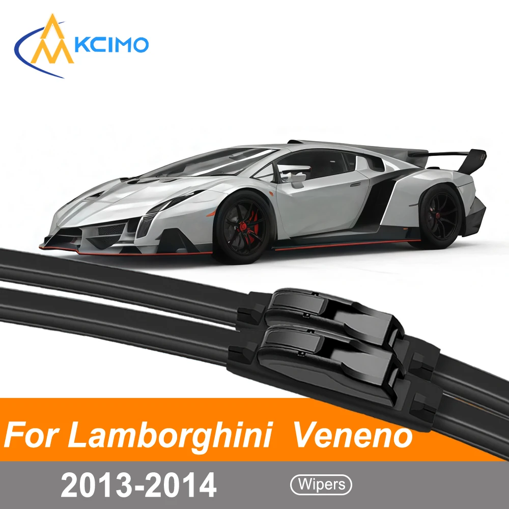 

Windshield Wiper Blades For Lamborghini Veneno 2013-2014 Ultra Quiet Streak-Free Cleaning in Rain/Snow Pair of Front Wiper Set
