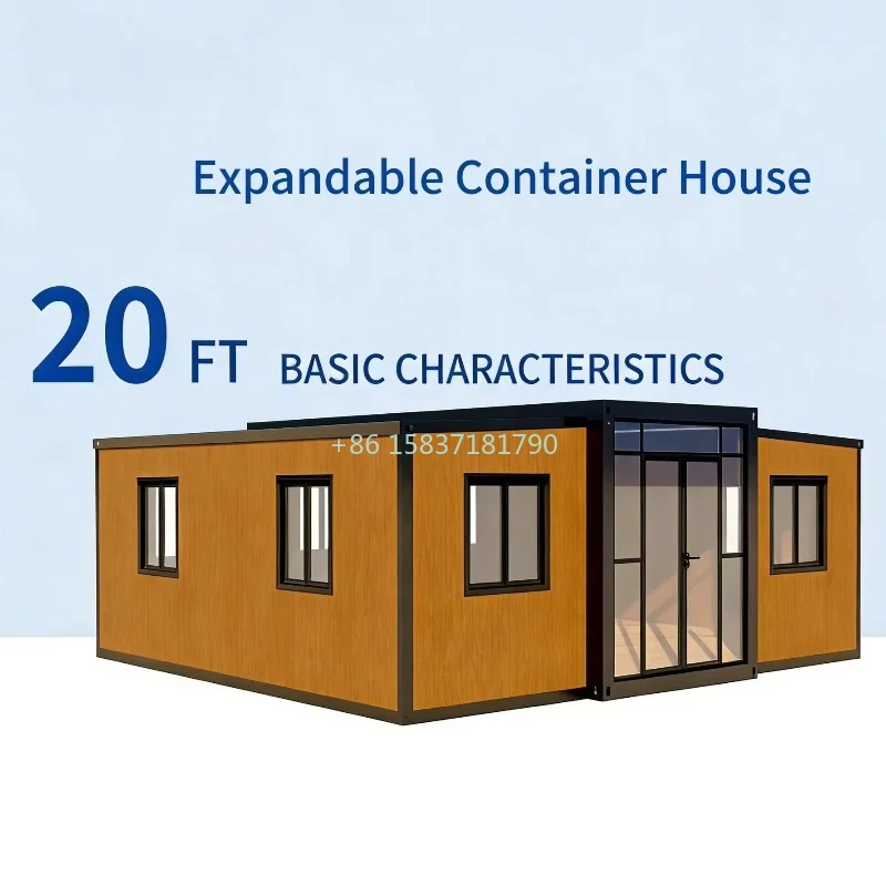 Expandable Container House One-Stop Outdoor Living  Modular Container House Actor's Lounge Foldable Container House for Spain