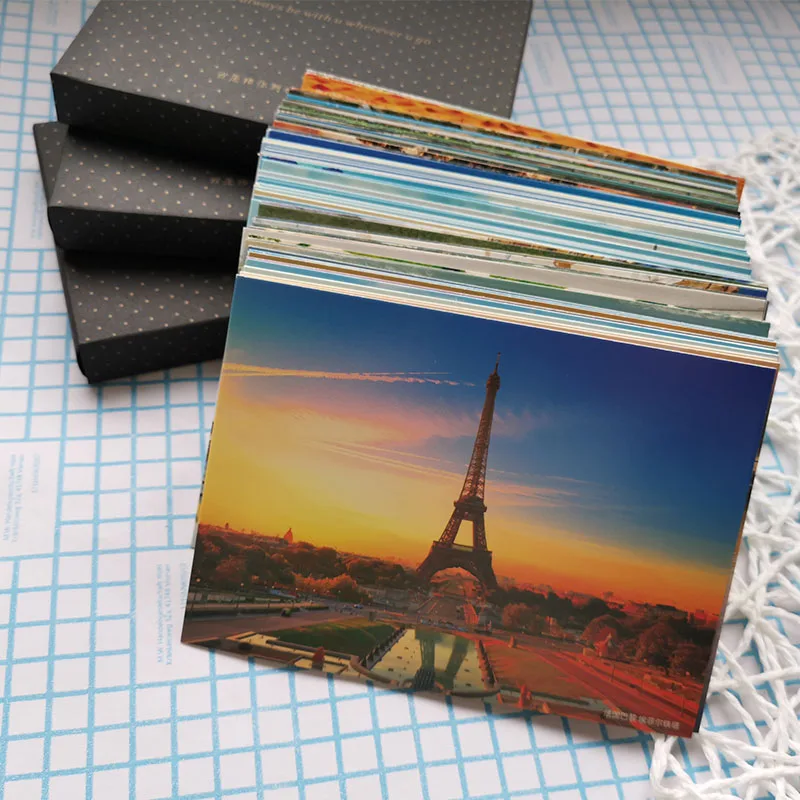 Scenery around the World Postcard Greeting Card Thank You Cards