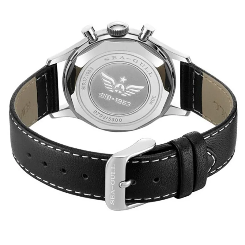 ساعة كوارتز متعددة الوظائف بغطاء وعاء زجاجي مكونة من 5 إبر عصرية ومتعددة الاستخدامات