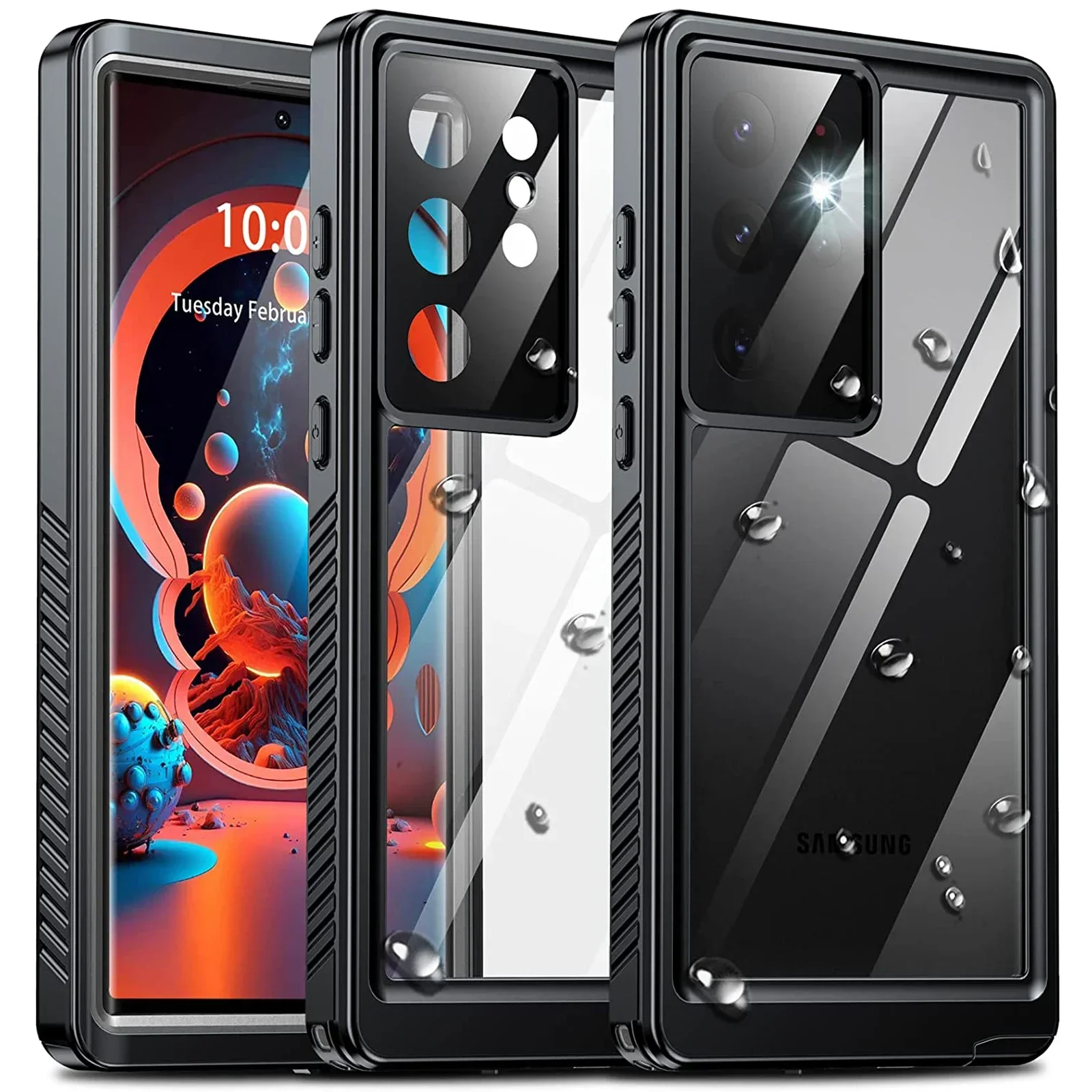 

Водонепроницаемый чехол 2 м IP68 для Samsung Galaxy S25 S24 S23 S22 Ultra Plus 5G противоударный чехол для дайвинга на открытом воздухе для Galaxy S24 FE