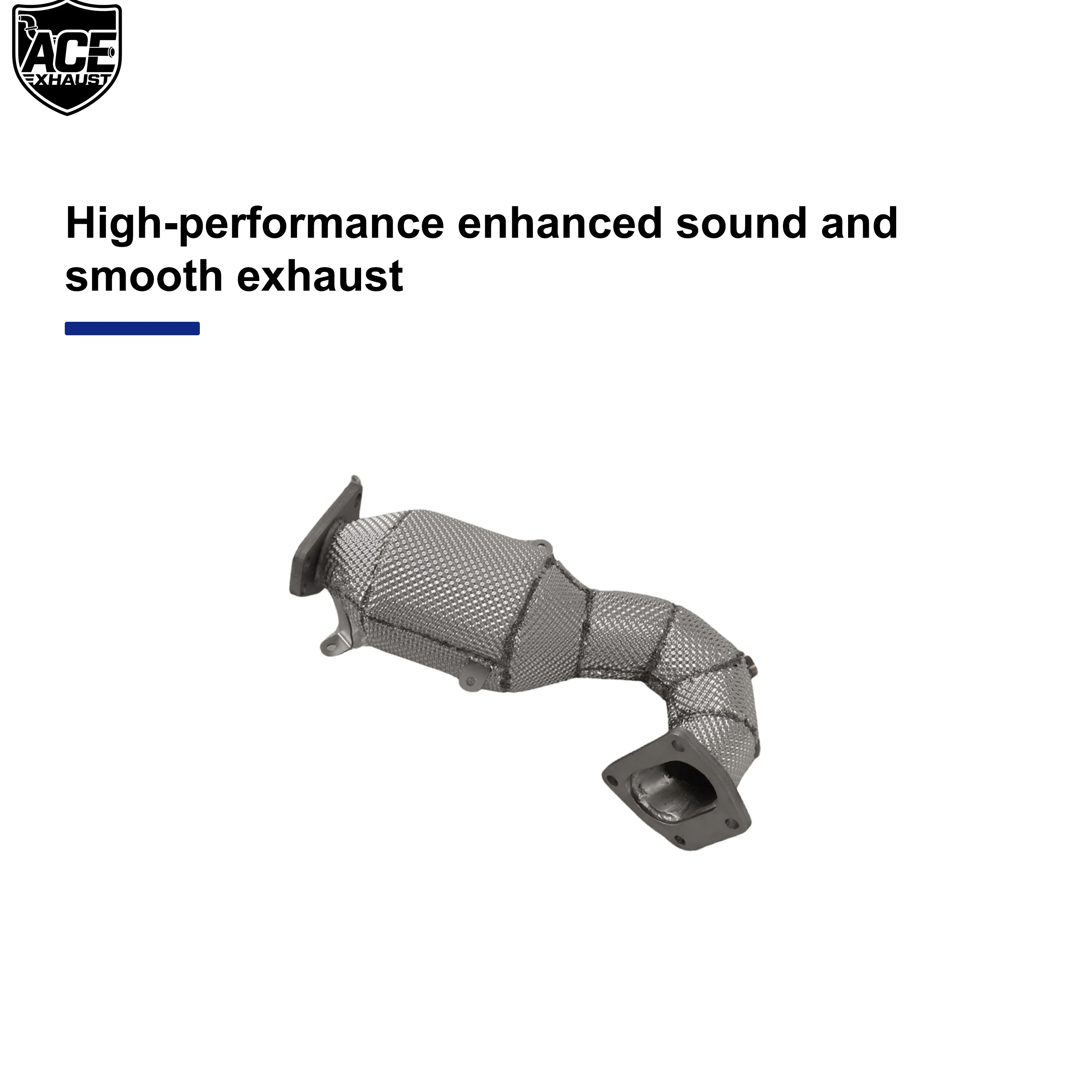 ACE Fitment Downpipe für Fiat Abarth 595 1.4T Hochwertiger Edelstahl-Auspuffkrümmer mit Hitzeschild Auspuffrohr – Detail 8