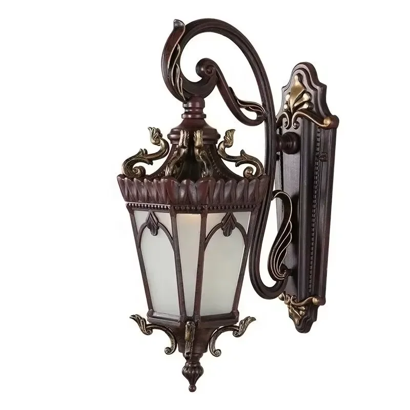 Manufacturer price: European outdoor retro wall lamp, exterior wall installation, classic retro outdoor LED door wall lamp