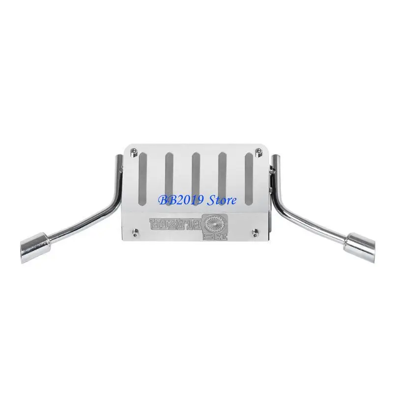 1/10 RC 크롤러 트럭 K5 용 탱크 배기관 용 Q0KB 금속 연료 꼬리 TR