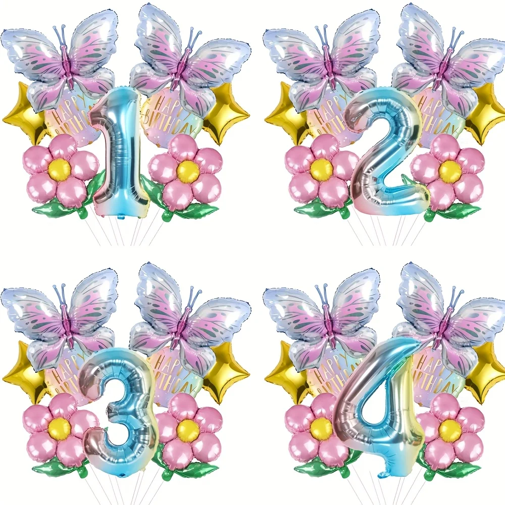 9PCS Butterfly Grad…