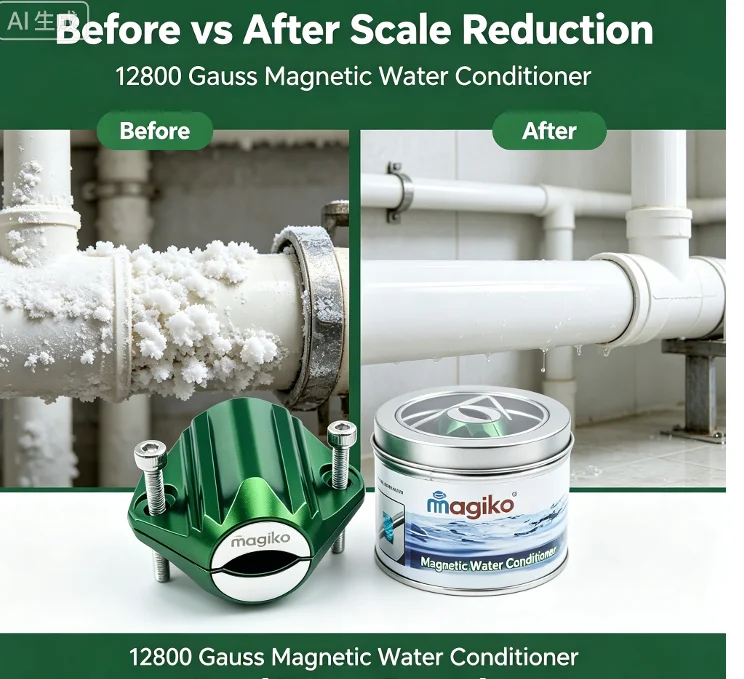 Agricultural Use Magnetic  Conditioner 12800G No‑Salt Anti‑Limescale Descaler for Farm Water Supply Household Pipeline Treatment