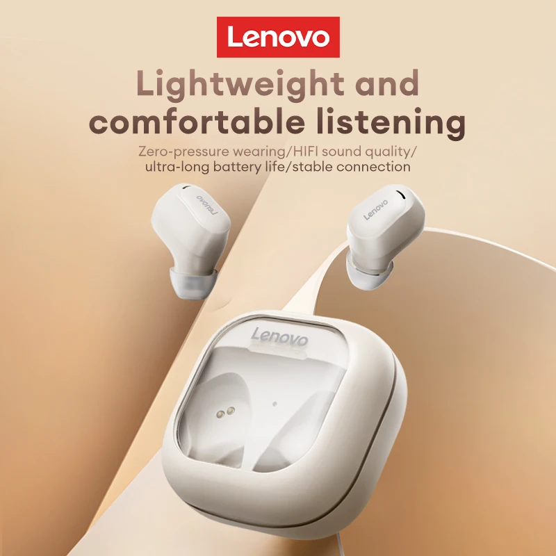 Original Lenovo EA200 TWS Wireless Bluetooth Headset V5.4 Stereo Gaming  Earphones Long Endurance Headphones Half-in-ear