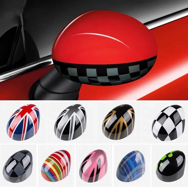 

For Mini Cooper R50 R52 R53 Lefthand Drive Sticker Plastic 2pcs Rearview Side Mirror Cover Caps Protective Shell car stickers
