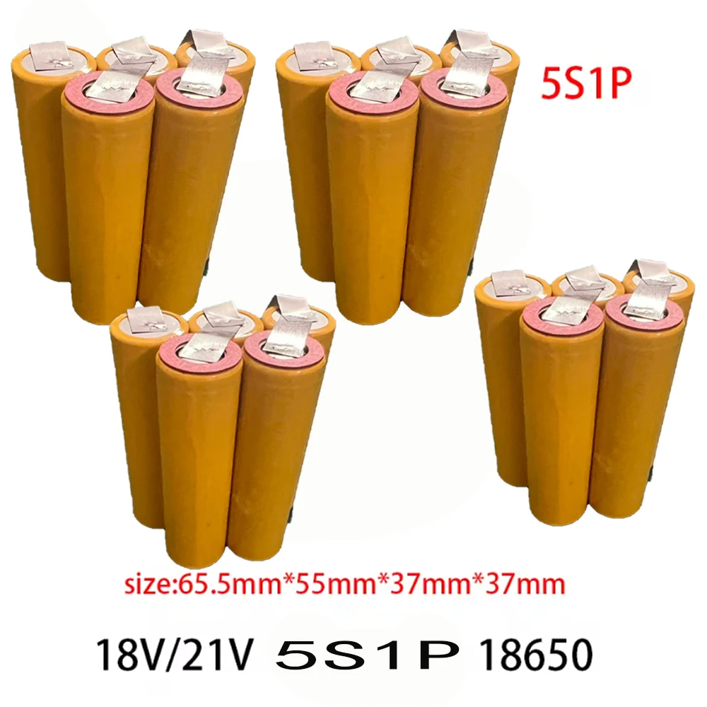

5S1P 18650 21V 18V lithium battery Electric drill Tool battery cells