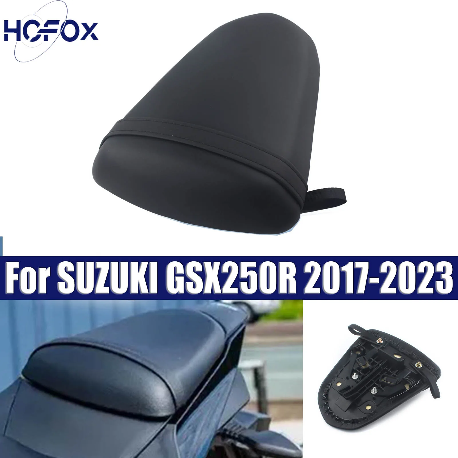

Motorcycle Rear Pillion Passenger Soft Seat Cushion For SUZUKI GSX250R 2017 2018 2019 2020 2021 20202023