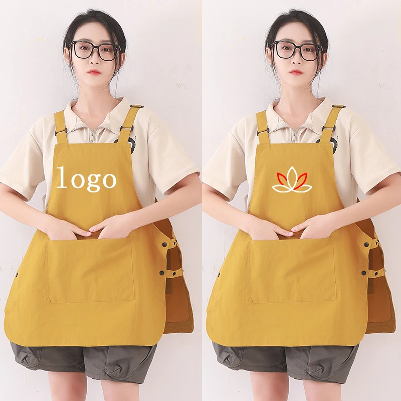 

Vest Apron Can Be Customized With Logo Japanese Household Kitchen Men's And Women's Cover Clothes Can Be Adjusted For Gardening