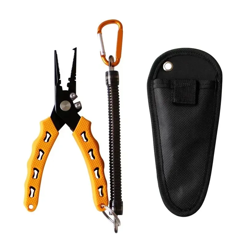 

ILURE Multifunctional Stainless Steel Fishing Pliers Split Ring Cutter Carp Crimping Lead Fish Holder Tackle Hook Remover