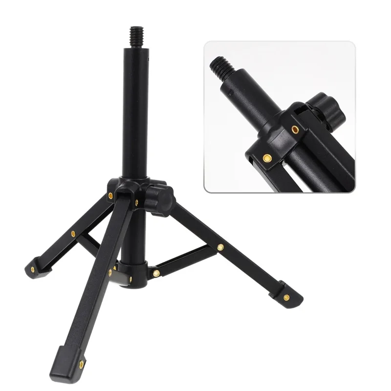 Portable Microphone Stand Desktop Tripod Table Stand Adjustable Mic Stand Mic Clip Holder Bracket Lightweight Bracket