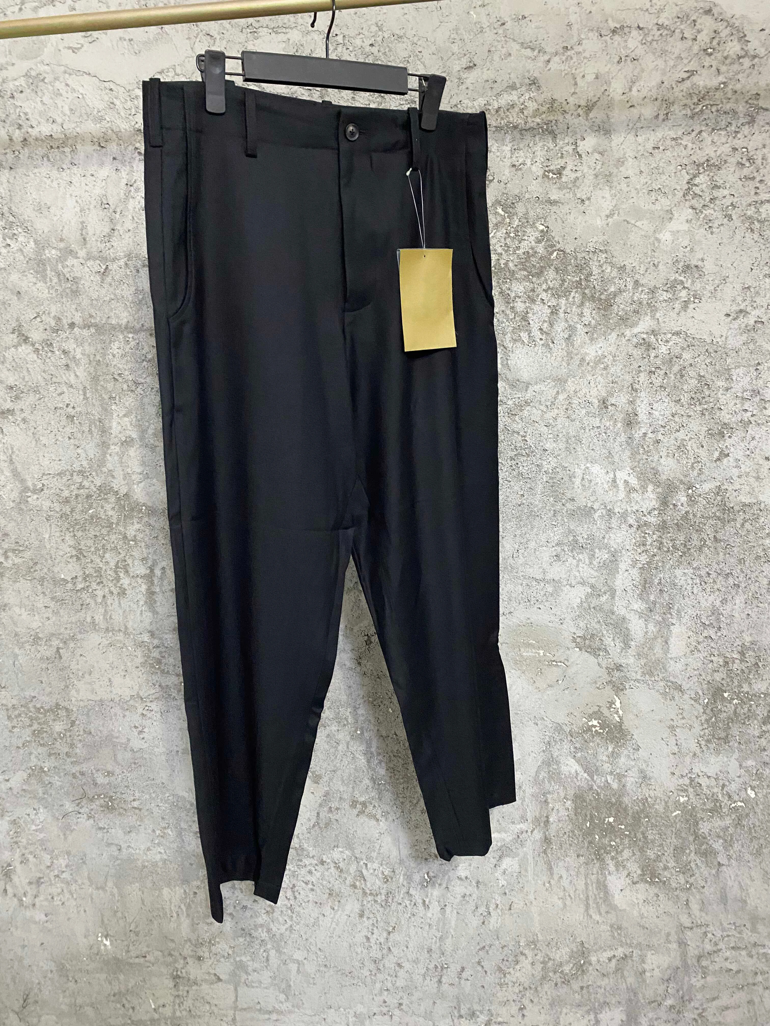 TOP-YAMAMOTO wide-leg pants, high-waisted casual straight-leg trousers, loose striped trousers for men