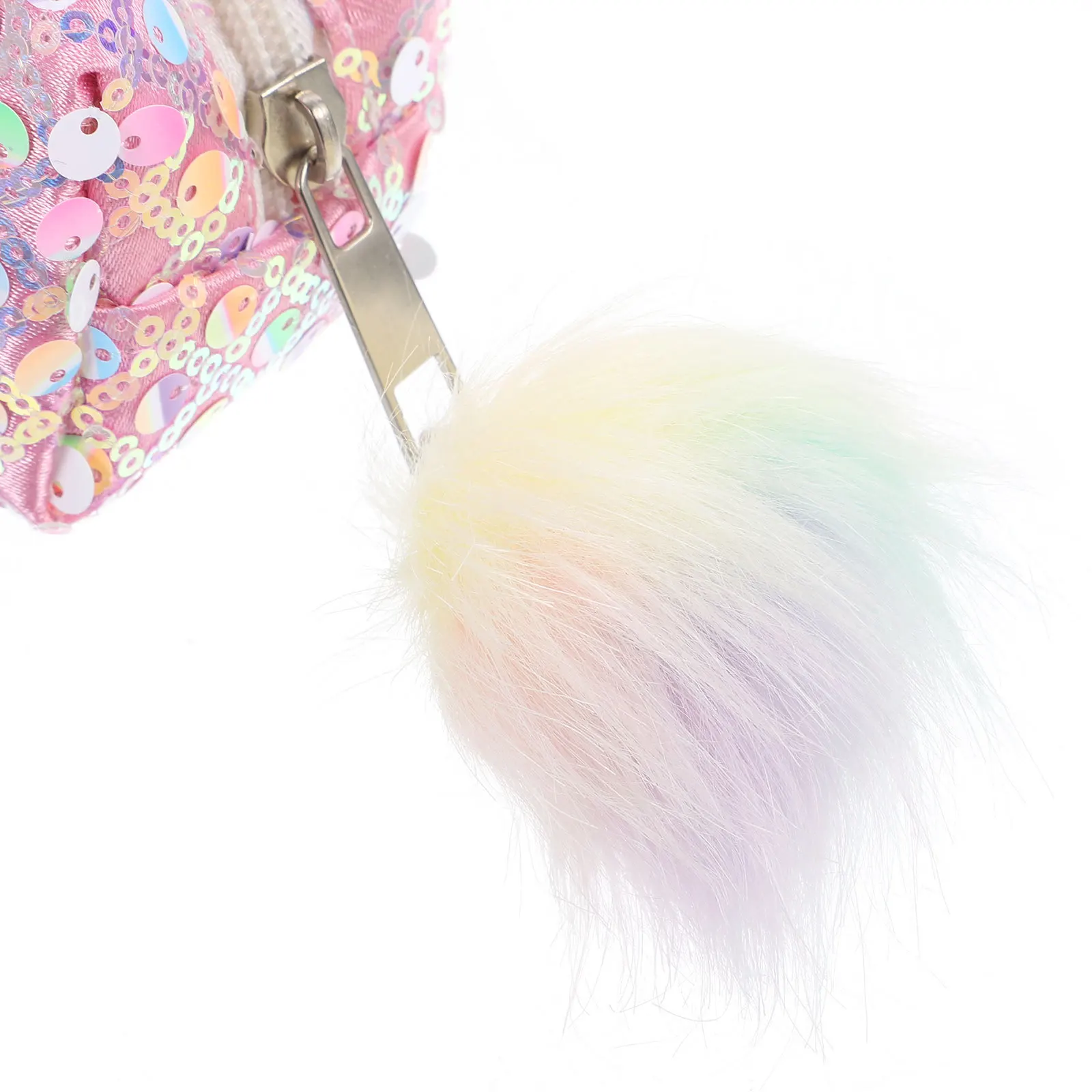 

Glitter Pencil Stationery Bag Durable Washable for Students Pink Portable Zipper Pencil Case Organizer Pouch for School Supplies