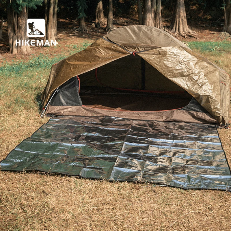 

HIKEMAN Portable Double-Sided Aluminum Foil Mat Moisture-Proof Picnic Blanket for Beach Camping Outdoor Ground Mat Thickened PE