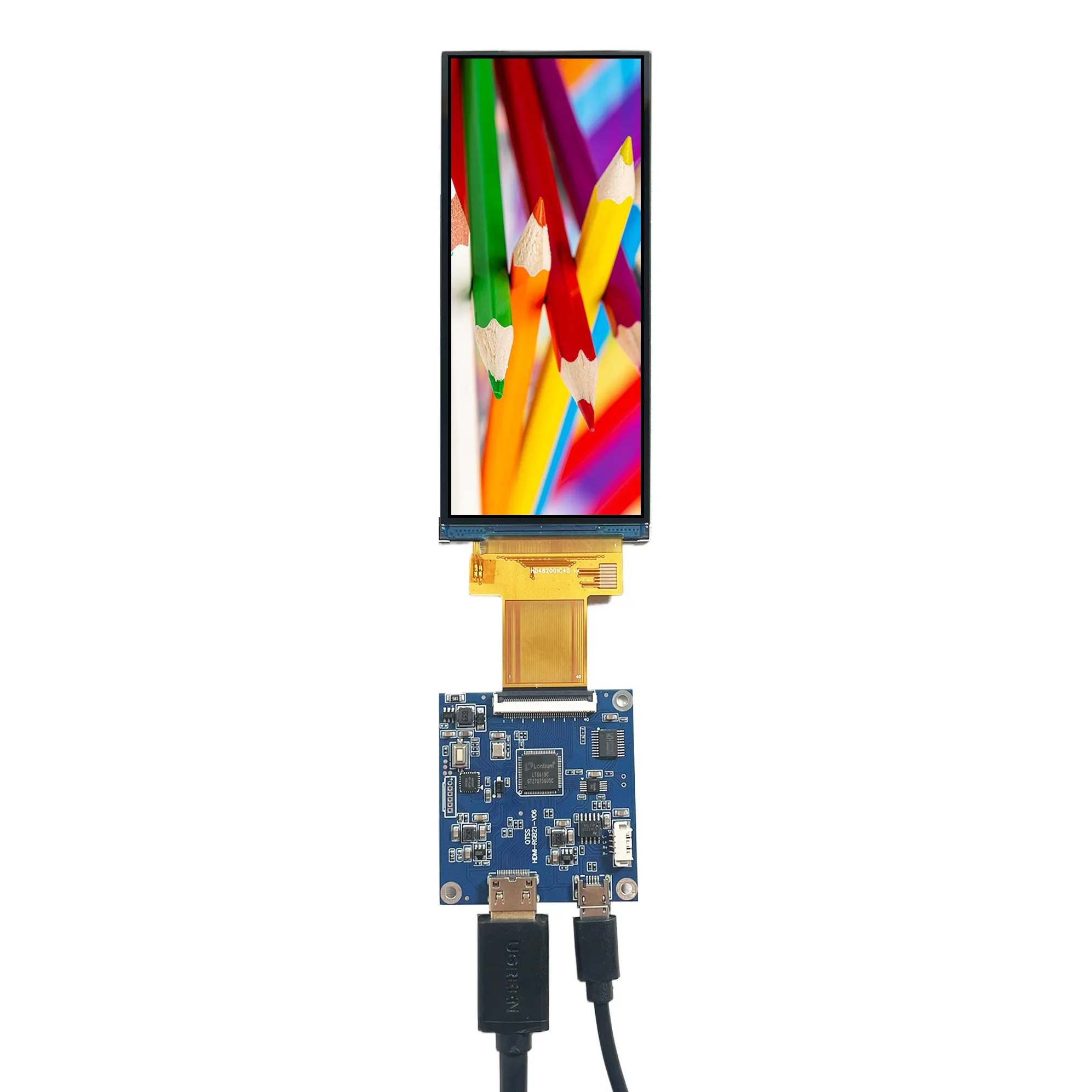 Custom Lcd Display Panel Strip Screen 4.82" Vs482001C40 480X1120 Lcd Vertical Screen With Mipi Controller Board