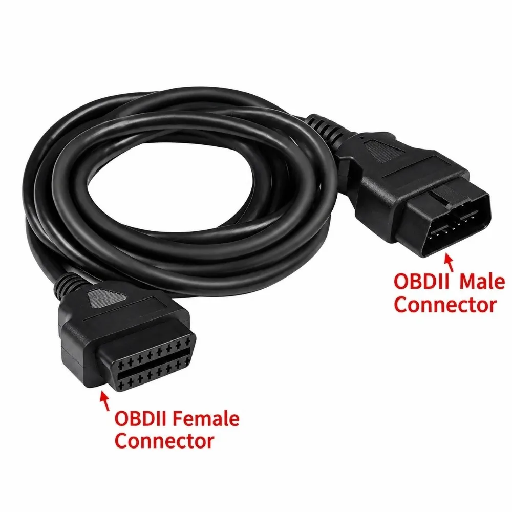 New 16 Core OBD2 Extension Cable Male To Female 30/60/100/150/300cm 16Pin OBD Cord OBD Extender Cable for Car Diagnostic Tool