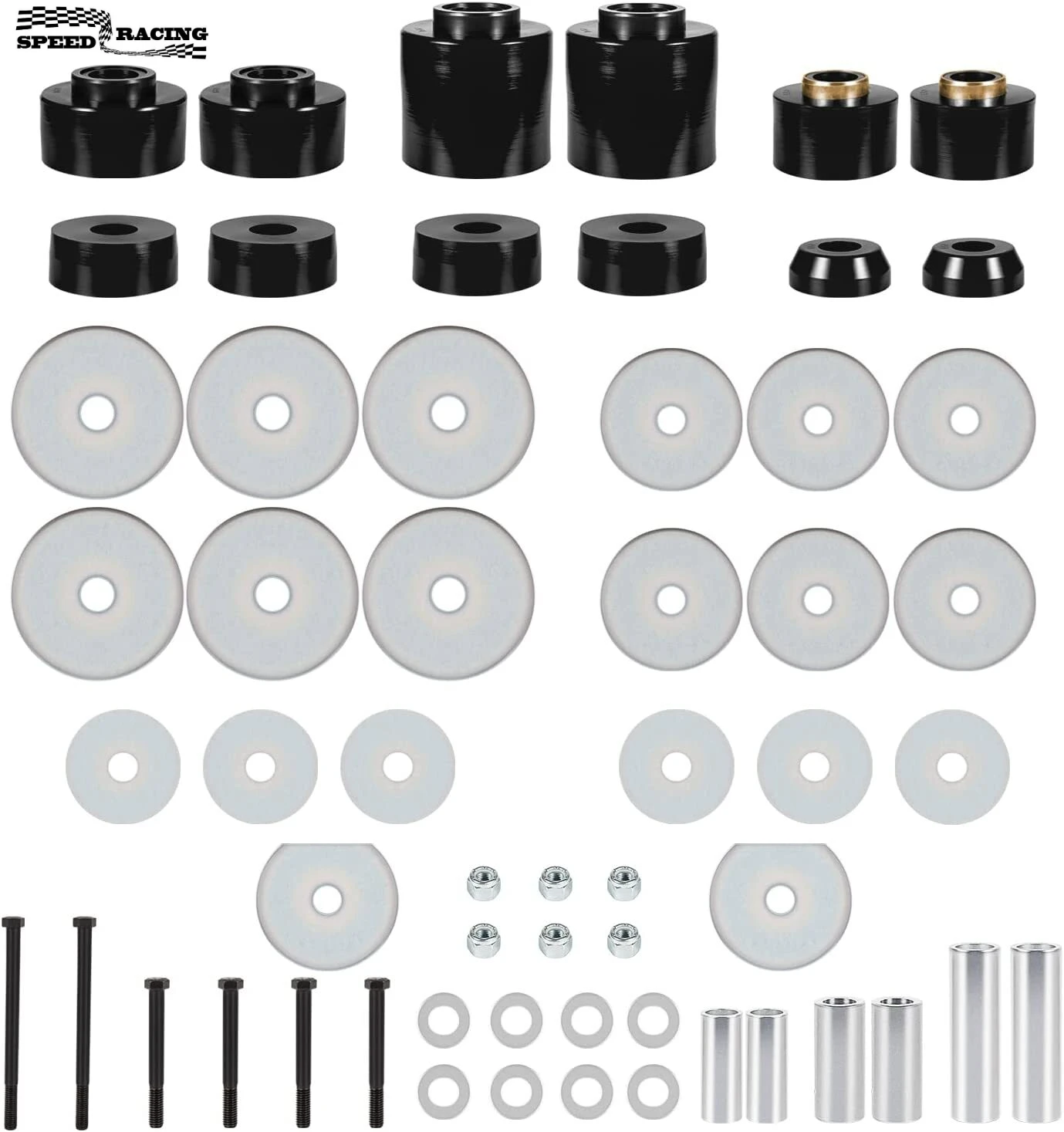

AP-353 4.4123R Body Cab Mount Bushing Set Kit for 1980-1998 Ford F150 F250 F350 2WD 4WD