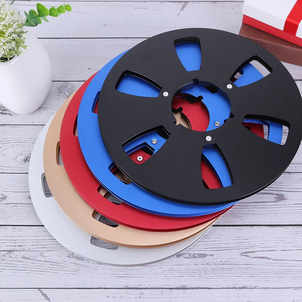 

10,5 дюймовая пустая ленточная катушка для рекордеров с 6 отверстиями, пустые алюминиевые диски, аксессуары для Studer ReVox/TEAC/BASF