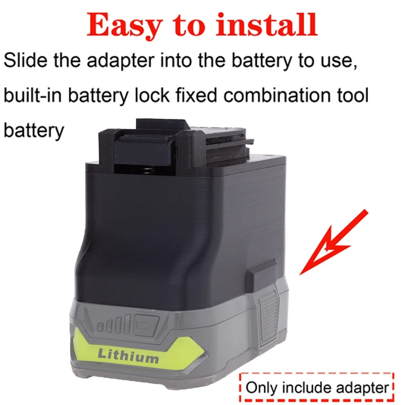 Batterie adapter für schwarzen Decker 20V Li-Ionen-Werkzeuge Konverter zu Ryobi 18V Li-Ionen-Batterie adapter Elektro werkzeug Zubehör