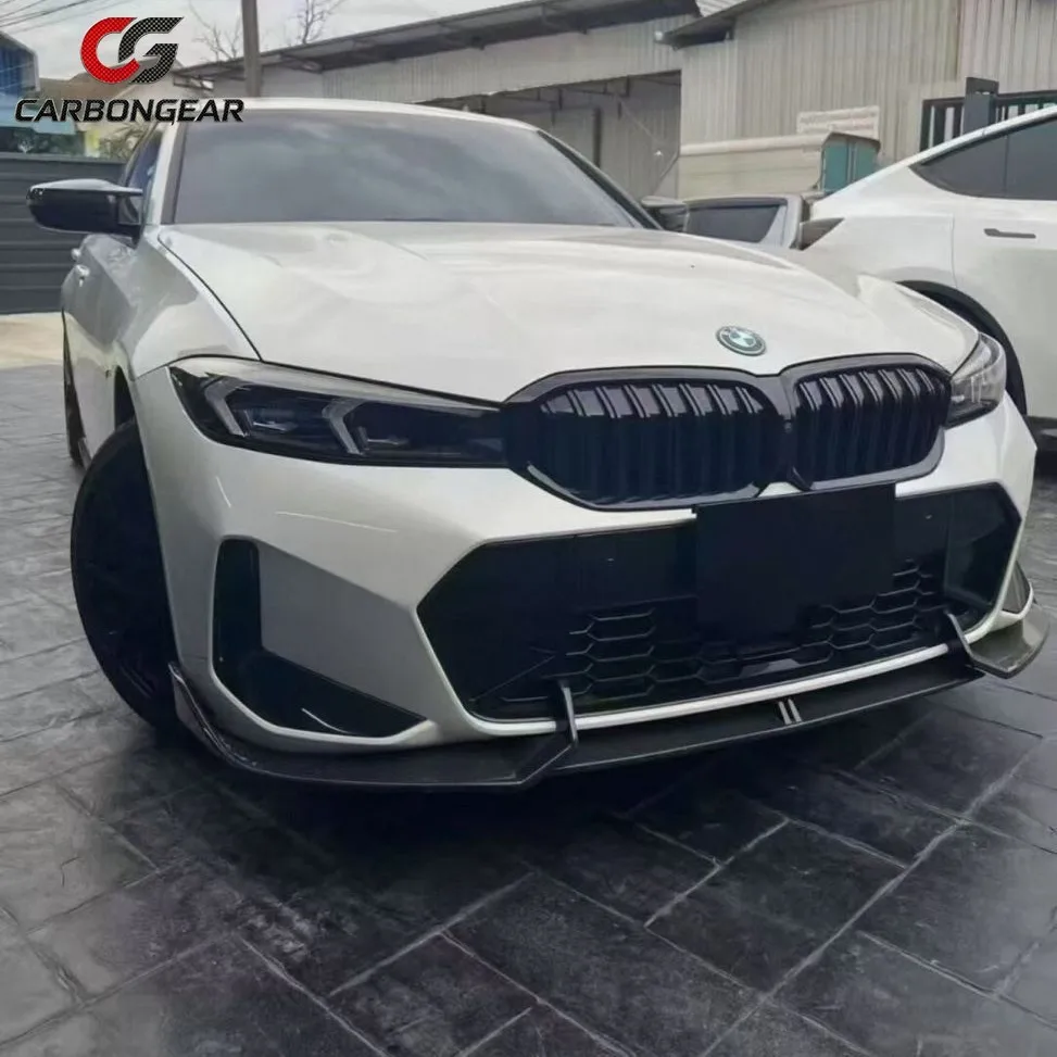 Carbon Fiber Car Front Bumper Diverter Spoiler Diffuser Front lip chin A style Auto Parts For BMW 3 Series 325i G20 G28 2022+