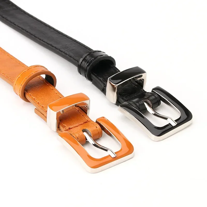 

New Fashion Belt for Women Versatile Letter Board Buckle Leather Belt for Women with Skirt Decoration Belt