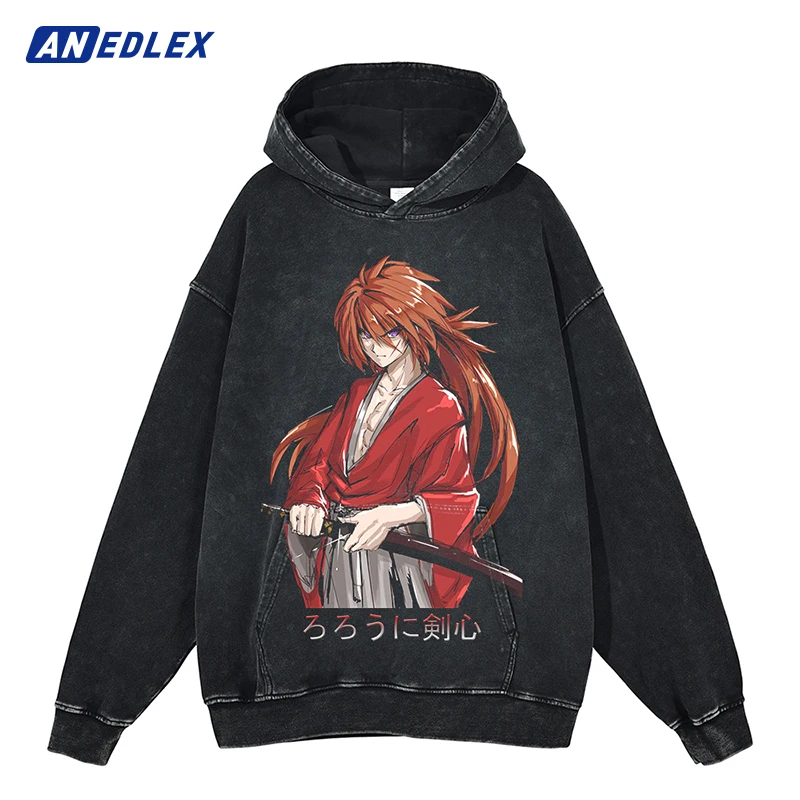 

Hip Hop Streetwear Fashion Hoodie Sweatshirt Japanese Anime Graphic Harajuku Cotton Hoodie Men Autumn Vintage Hooded Pullover