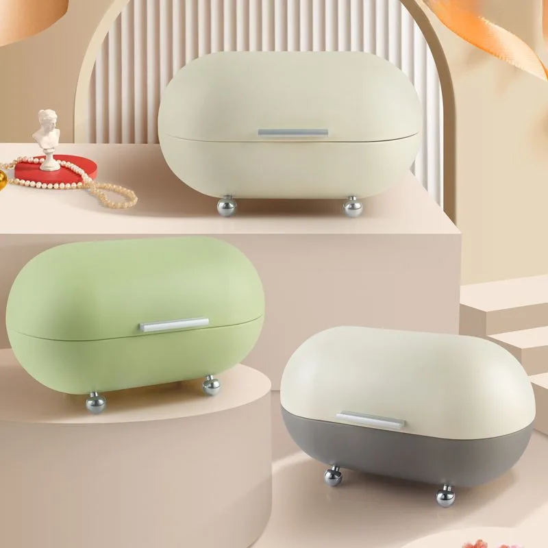 

Домашняя входная коробка для хранения масок, креативная овальная коробка для хранения лекарств, хлебная коробка