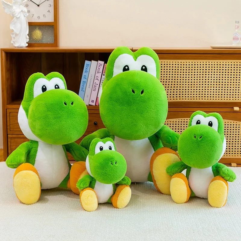 Novo 2026: Boneco de Pelúcia Yoshi de Desenho Animado, 30-70cm, Dinossauro Yoshi de Pelúcia Macio, Brinquedo de Enchimento, Almofada Infantil, Presente de Aniversário