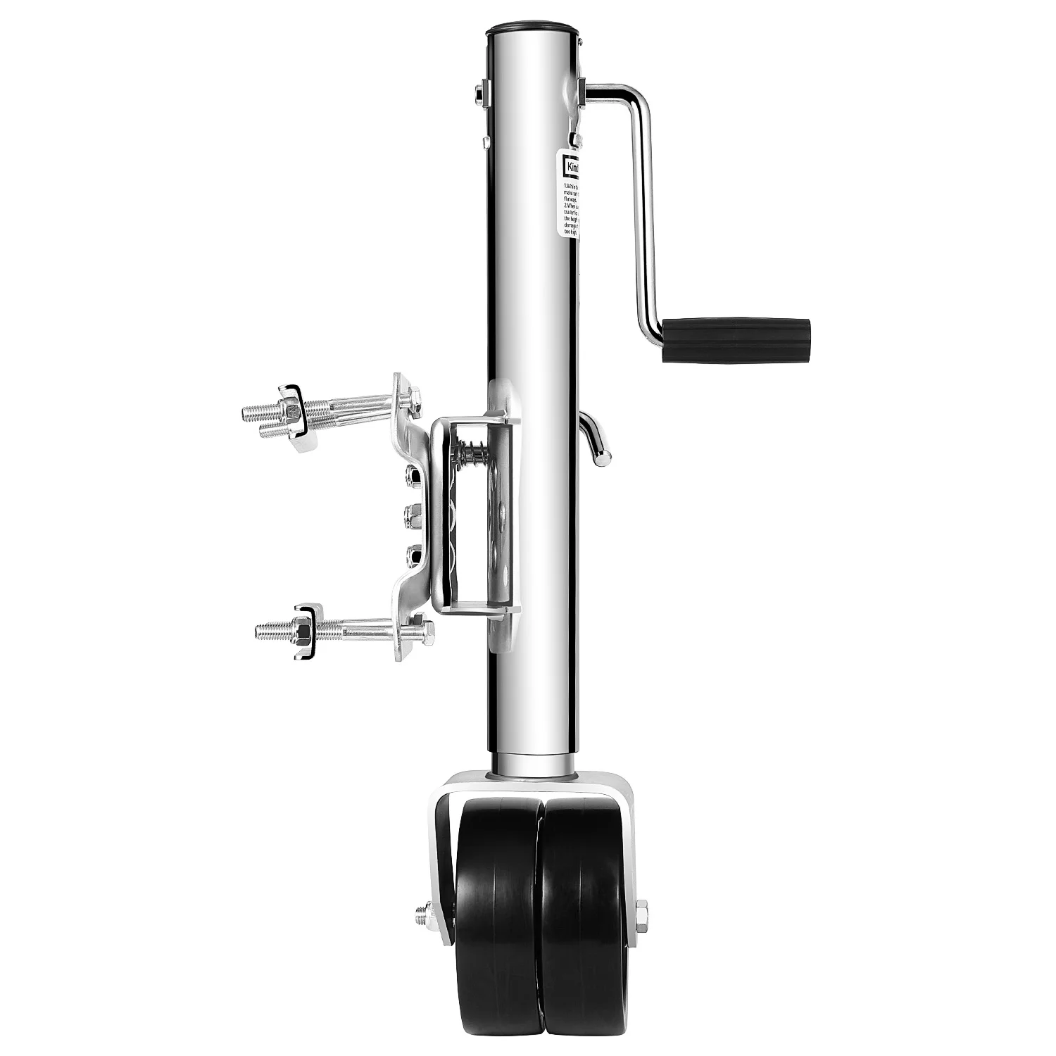 

Dual Wheels Trailer Jack Vertical Movement 1500 lbs for RV Boat Trailer