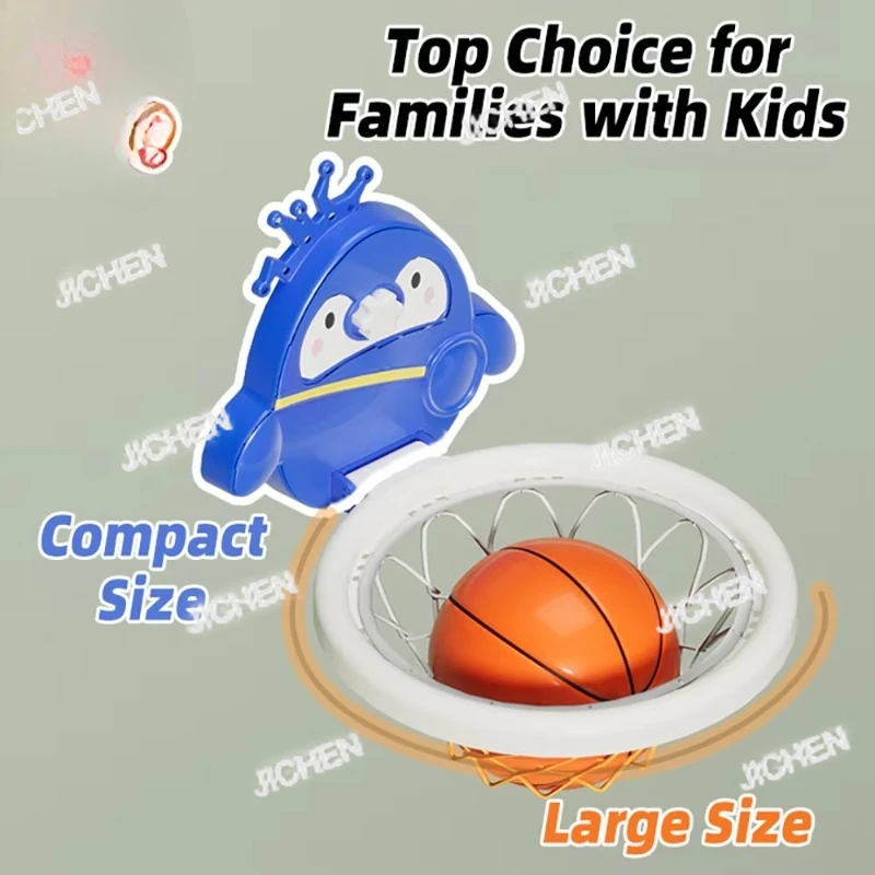 

Баскетбольное кольцо JCQ Neu Coor с дизайном в виде желтой утки, регулируемое, складное, пластиковое, для занятий спортом, детское оборудование