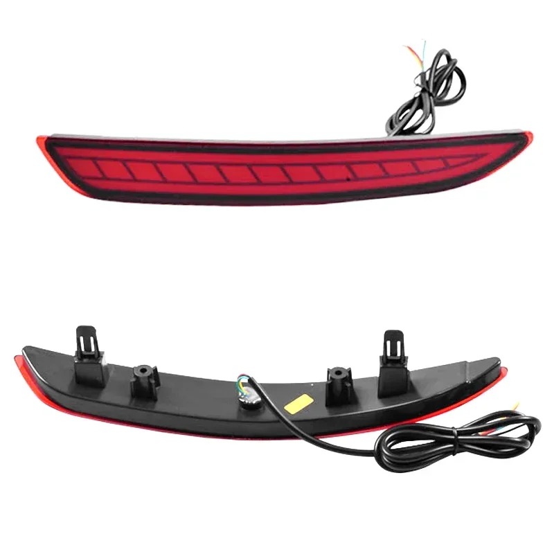 2 Pcs ABS 3 Function Car Rear Bumper Driving Lights Fog Lights for Mazda 3 Axela 2019 2020 Turn Signal Light Reflector