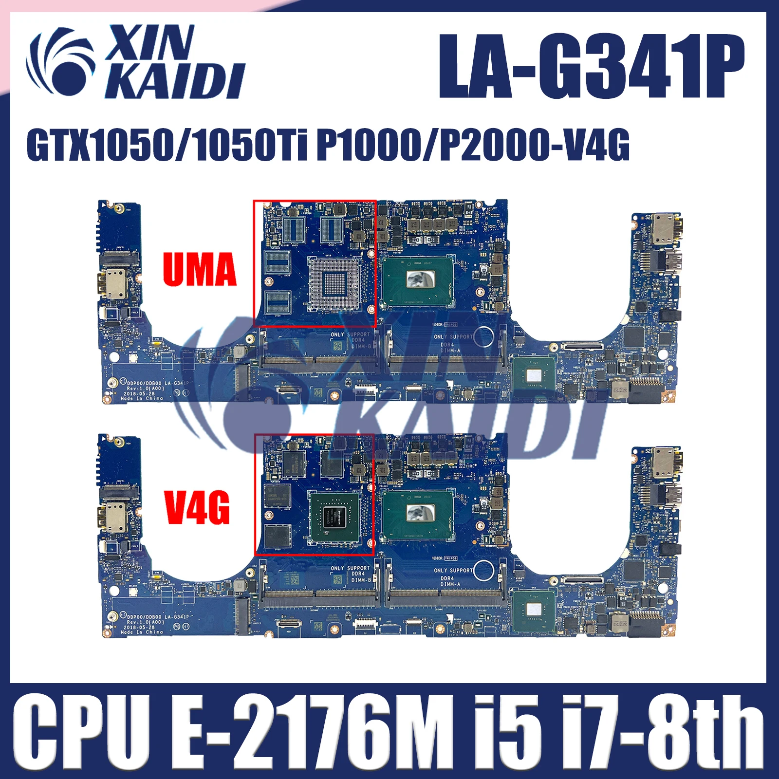 

LA-G341P Mainboard For DELL Precision 5530 9570 Laptop Motherboard 0VDJMX E-2176M i5 i7 CPU GTX1050/1050Ti P1000/P2000 V4G