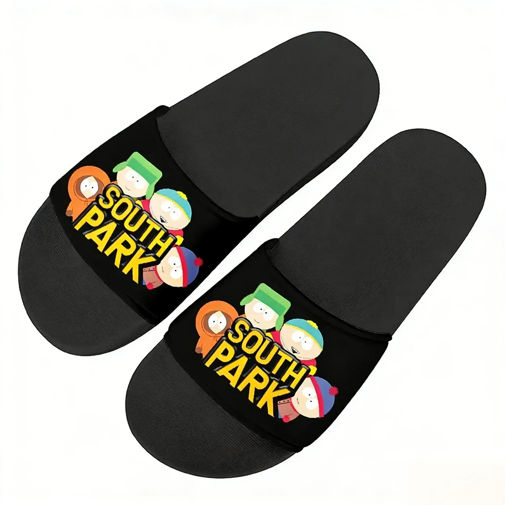 South Park Anime Comedy Slippers Home Water Shoes Retro Street Mens Womens Teenager Outdoor Beach Pool Sandals Summer Slipper - view 2