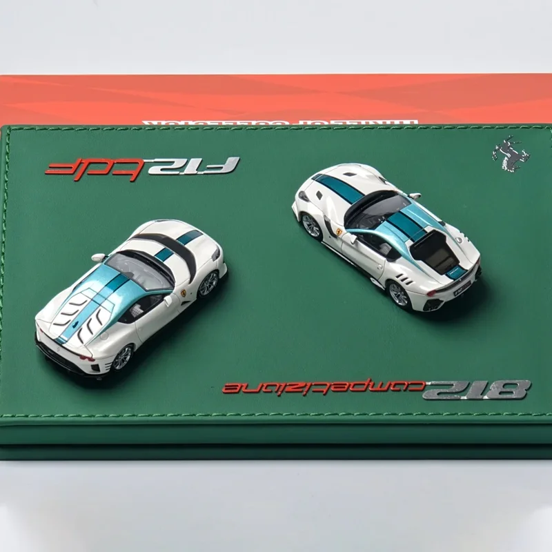 Nuevo en Stock Toc Fuelme Gd 1:64 F12 Tdf 812Competizione Kit de coche doble coche de resina Navidad miniatura adorno fundido a presión juguete personalizado