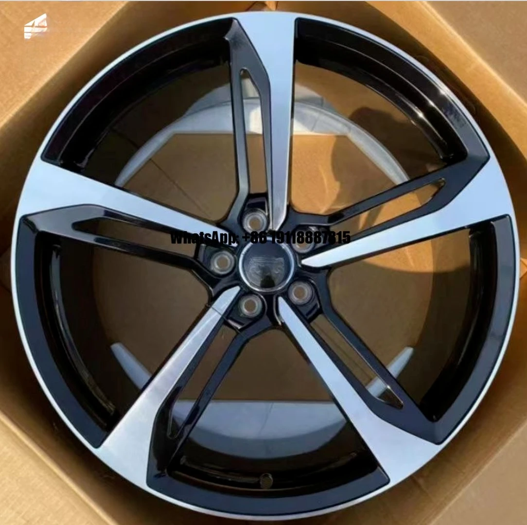 

Gensole Tailored Forged Aluminum Alloy Wheel for Audi E-Tron GT PCD5x130 2021-2024 18-23 Inch Machined Face Black 40mm ET 100mm
