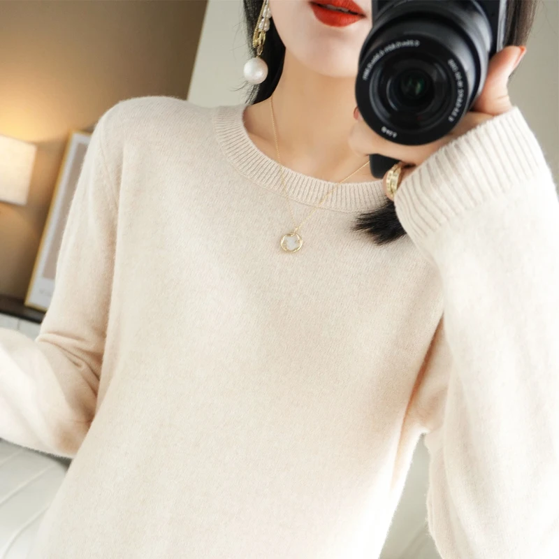 Women Sweater O-neck Autumn Winter BasicPullover Warm Casual Pulls Jumpers Korean FashionSpring Knitwear Bottoming Shirt 2024