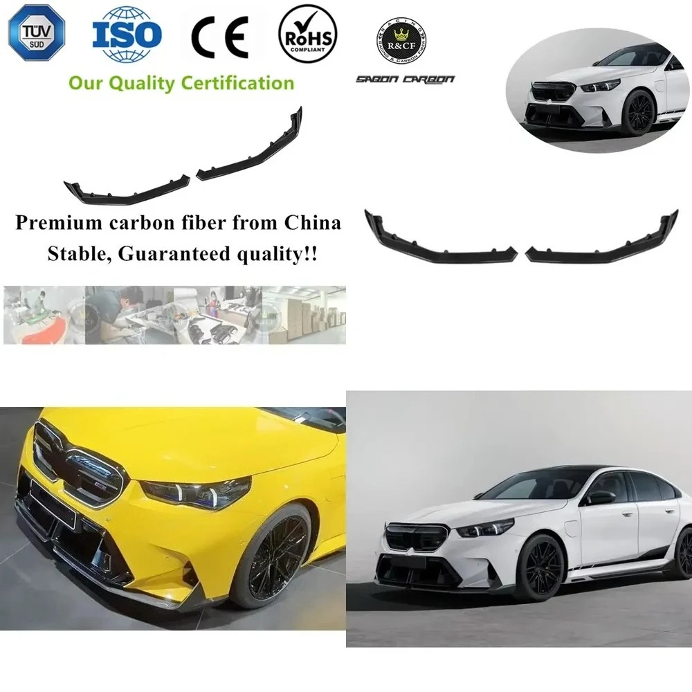 

New Arrivals MP Style Carbon Fiber Front Lip Front Bumper Lip Body Kits for G90 G99 M5 2024 up
