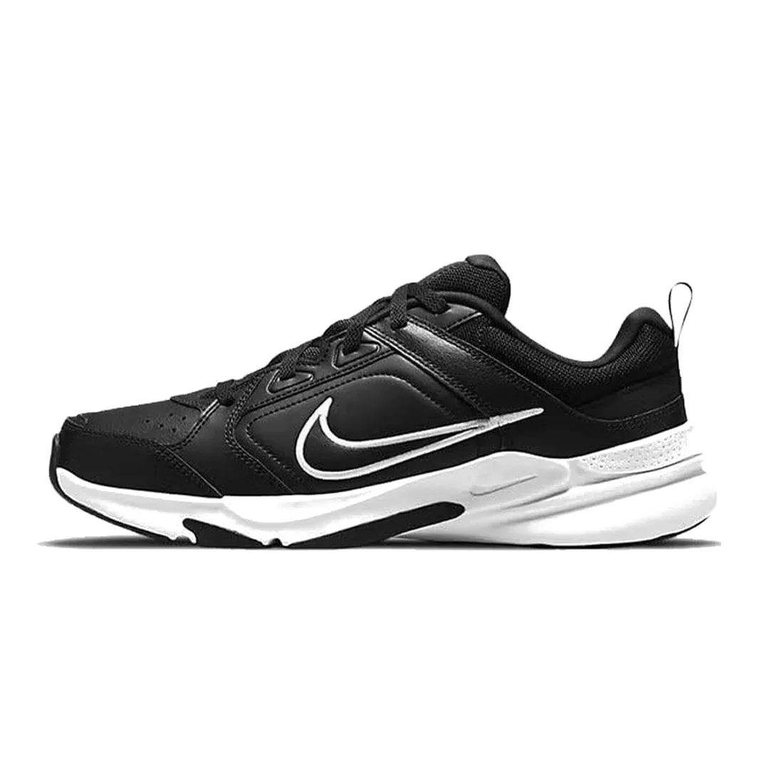 Nike Defy All Day Men's Black and White Low-Top Training Shoes with Leather Stitching and Lace-Up Design Dj1196-002