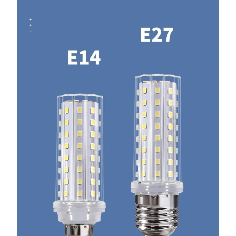 Modern Plastic Energy Saving LED Corn Bulb E27 E14 Base Tunable White Dimmable Super Bright Home Pendant Light Replacement