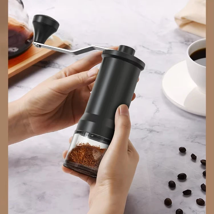 

Профессиональная портативная мельница для кофе в зернах из нержавеющей стали, мини-ручная ручная кофеварка для эспрессо